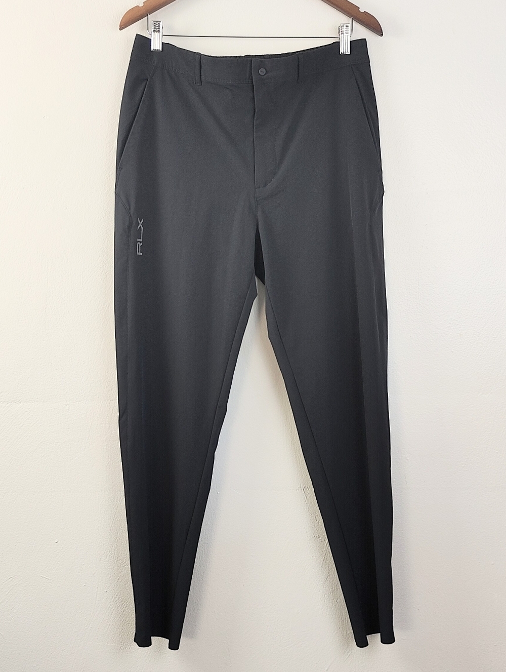 RLX Ralph Lauren 32x32 Men's Performance Pants Black Golf Sport Nylon Cooling